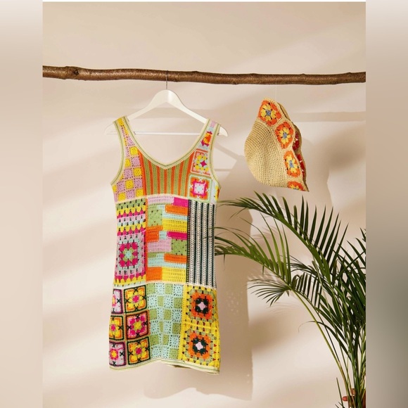 APRICOT Dresses & Skirts - SO ♥️! Sunset Crochet Dress